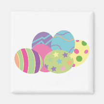 Pattern Easter Eggs Refrigerator Magnet