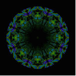 Pattern in Black and Peacock Colours. Photo Cutouts