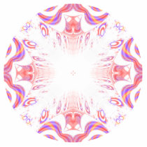 Pattern in Red, Orange and Purple. Photo Cutout