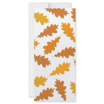 Pattern of Autumn Leaves. Rack Card