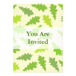 Pattern of Green Leaves. Custom Invites