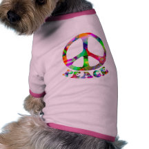 Pattern of Peace Dog T-Shirt