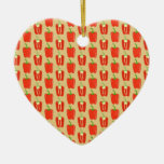 Pattern of Red Peppers. ornaments