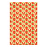 Pattern of Red Peppers. stationery