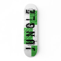 Pattern of Wavy Green Stripes. Skate Board Decks