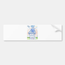 Pattern Repetition Was this House Abstract Bumper Sticker