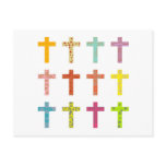 Patterned Cross postcards