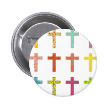 Patterned Crosses Pins