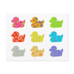 Patterned Ducks postcards