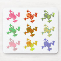Patterned Frogs mousepads