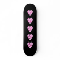 Patterned Heart Design in Pink, Black and White.