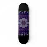 Patterned Peace Flower Skate Boards