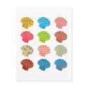 Patterned Shells postcards