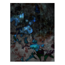 Paua Fragment abstract design Post Card