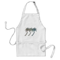 Paua Shell Palm Trees Apron