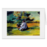 Paul Cezanne A Painter at Work impressionist art cards