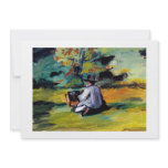 Paul Cezanne A Painter at Work impressionist art invitations