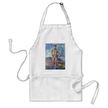 Paul Cezanne - A Swimmer Aprons