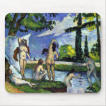 Paul Cezanne bathers colourful art impressionism mousepads