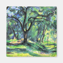 Paul Cezanne - In the Woods Magnets