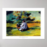 Paul Cezanne painter at work impressionist art posters