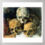Paul Cézanne, Pyramid  of Skulls 1901 fine art posters