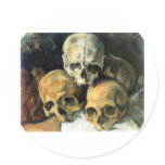 Paul Cézanne - Pyramid of Skulls stickers