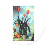 Paul Cezanne - Vase of Tulips stickers