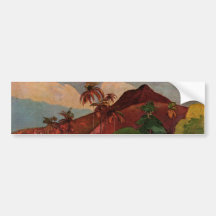 Paul Gauguin's Tahitian Landscape (1893) Bumper Stickers