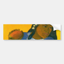 Paul Gauguin's Woman with a Mango (1892) Bumper Sticker