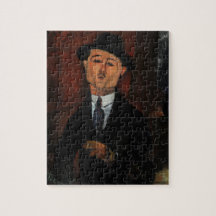 Paul Guillaume, Novo Pilota by Amedeo Modigliani Jigsaw Puzzle