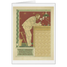 Paul Hankar Architecte Greeting Card