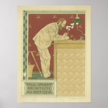 Paul Hankar Architecte Poster