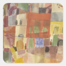 Paul Klee Art Square Sticker
