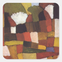 Paul Klee Art Square Stickers