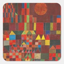 Paul Klee Art Square Stickers