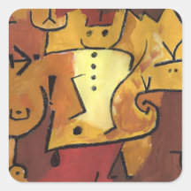 Paul Klee Art Square Stickers