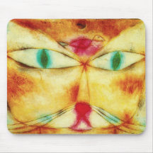 Paul Klee Cat and Bird Mouse Pad