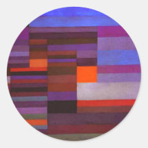 Paul Klee Fire in the Evening Stickers