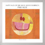 paul klee happy face poster 11"x11"