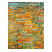 Paul Klee Highways and Byways Postcard