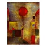 Paul Klee Red Balloon Postcard
