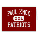 Paul Knox - Patriots - Middle - North Augusta cards