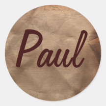 PAUL Name Stickers Collection