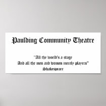 Paulding Community Theatre Posters
