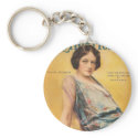 Pauline Frederick movie magazine cover keychains