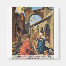 Paumgartner Altar: Medium Image: Birth Of Christ Refrigerator Magnets