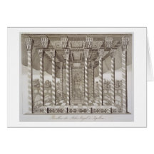 Pavilion at the Royal Palace at Isfahan, from 'Voy Card