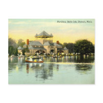 Pavilion Belle Isle, Detroit Michigan 1915 Vintage Post Cards