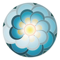 Pavo real verde. Sticker